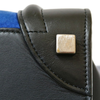 Celine Luggage Micro Handbag Blue Ladies