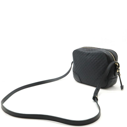 Gucci Black Leather Pochette Shoulder Bag