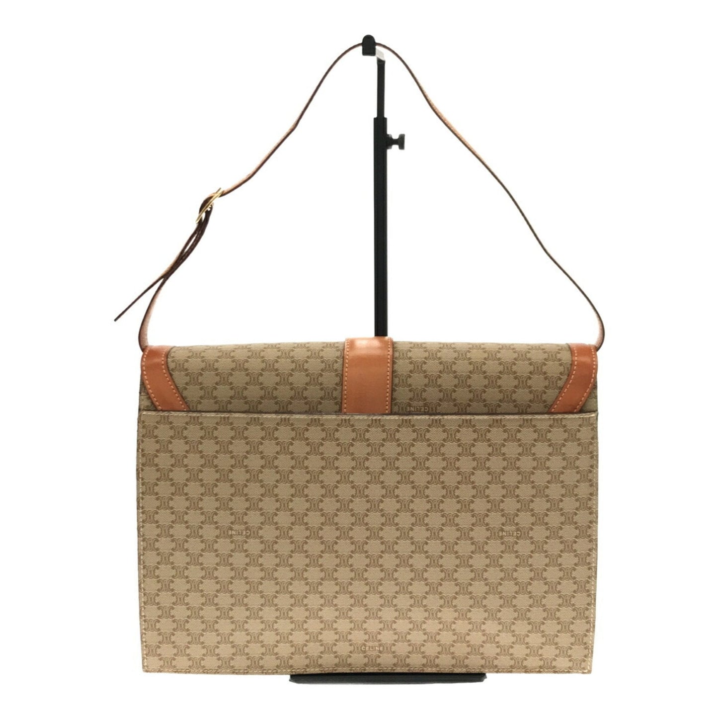 Celine 2WAY Clutch Bag Macadam Beige Logo Whole Pattern Women's