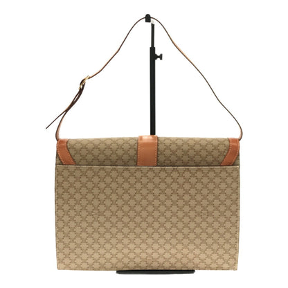 Celine 2WAY Clutch Bag Macadam Beige Logo Whole Pattern Women's