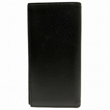Gucci Black Leather Long Wallet (Bi-Fold)