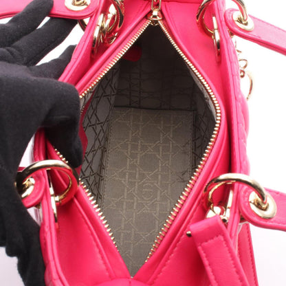 Christian Dior Pink Leather Handbag ()