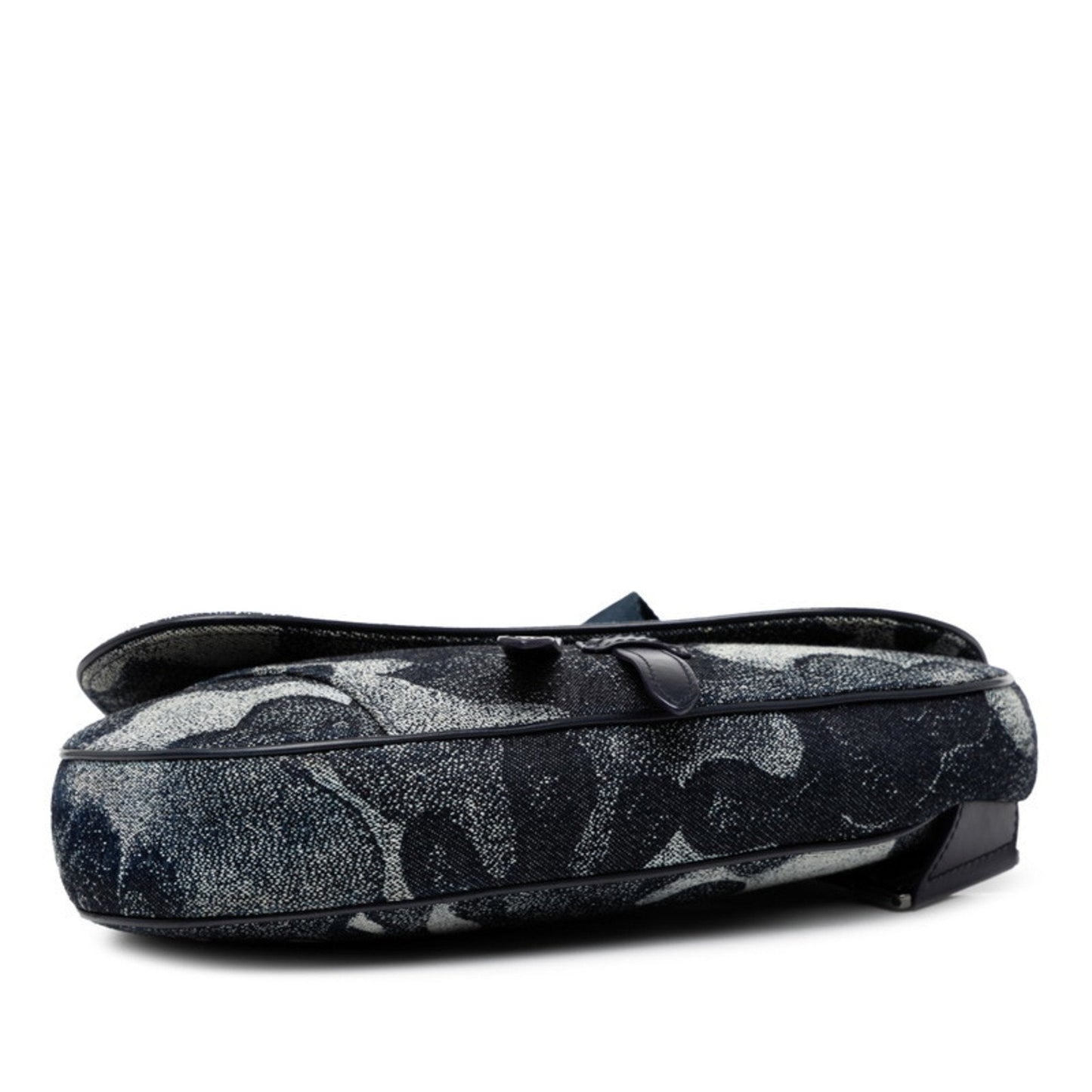 Christian Dior Navy Denim Leather Shoulder Bag ()