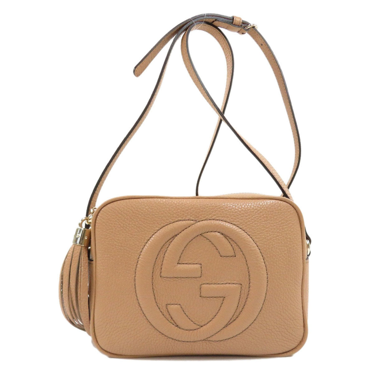 Gucci 308364 Soho Interlocking G Shoulder Bag Calf Ladies