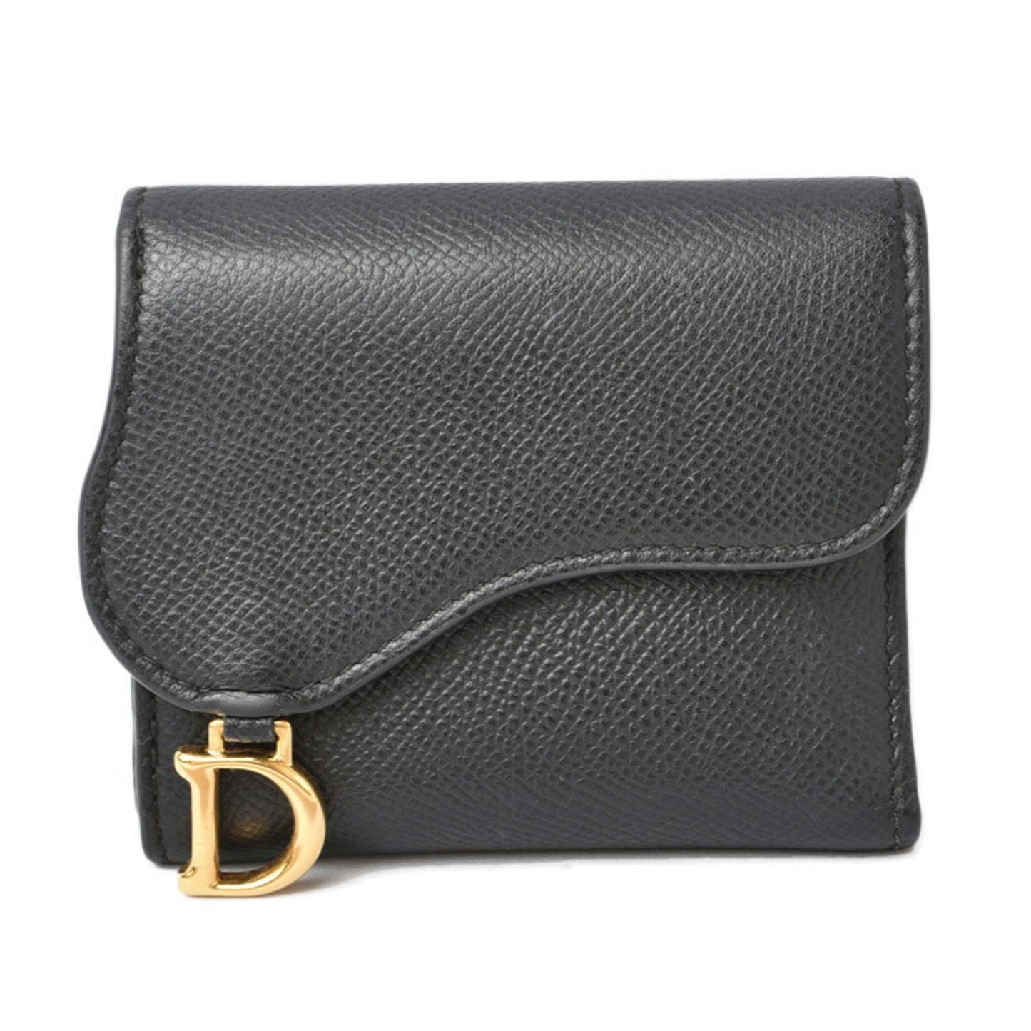 Christian Dior Navy Leather Wallet (Tri-Fold) ()