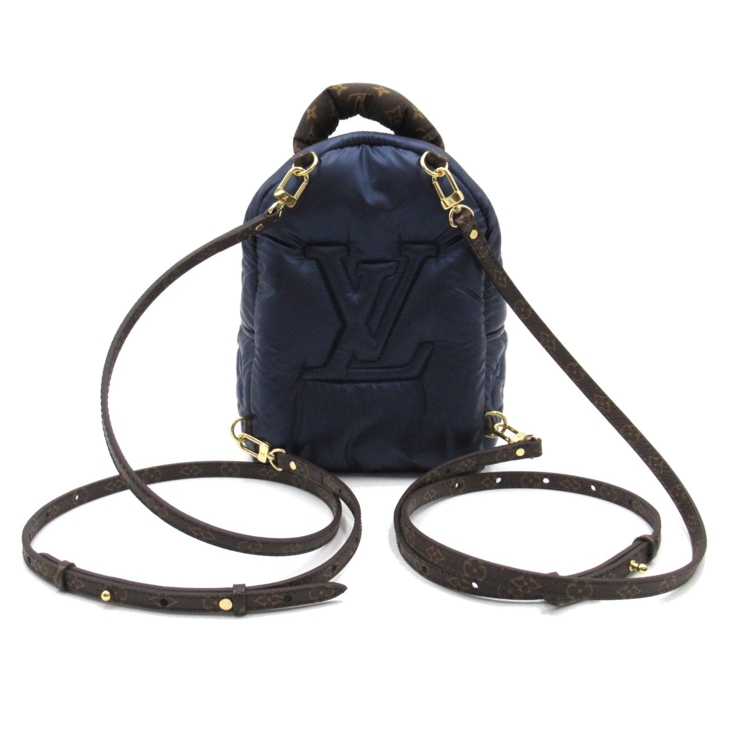 Louis Vuitton Palm Springs Backpack MINI Blue Nylon recycled metallic nylon M21060