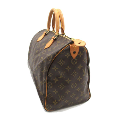 LOUIS VUITTON Speedy 35 Brown Monogram PVC coated canvas M41524