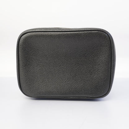 Chanel Caviar Skin Vanity Bag Women's Caviar Leather Vanity Bag Black