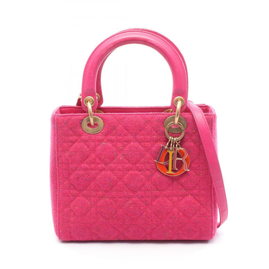 Christian Dior Pink Fabric Handbag ()