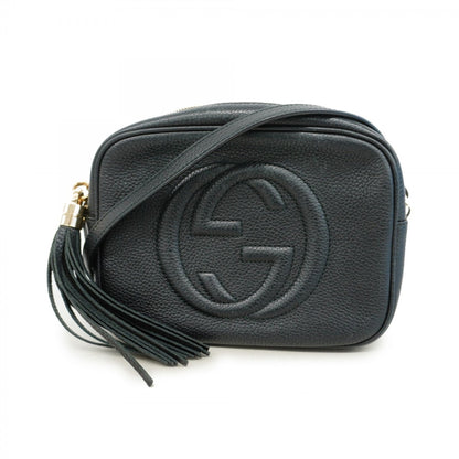 Gucci Black Leather Shoulder Bag ()