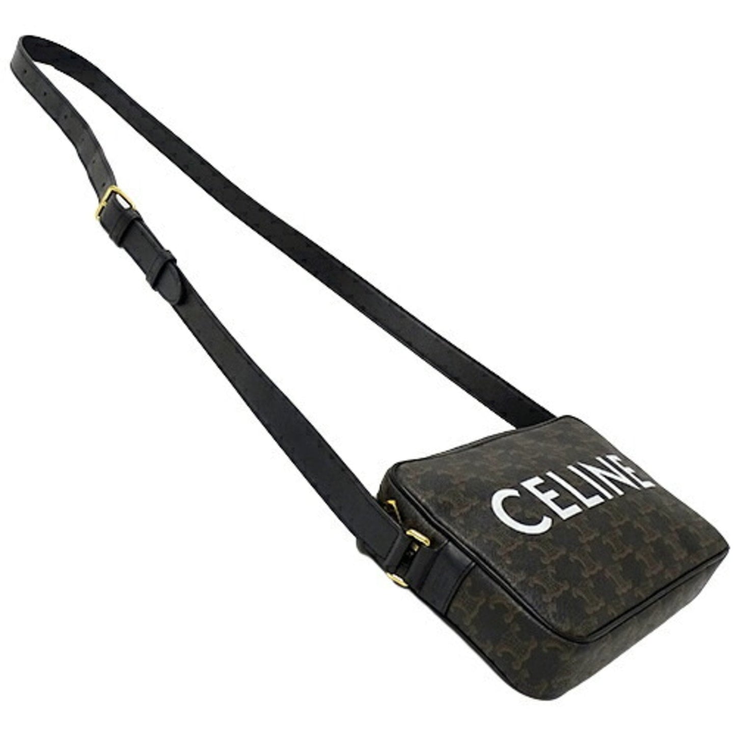 Celine bag ladies shoulder triomphe brown black
