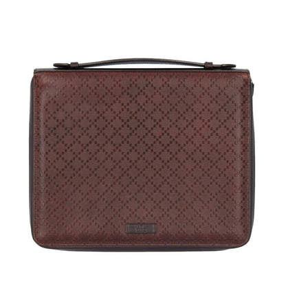 Gucci Diamante Brown Leather Handbag ()