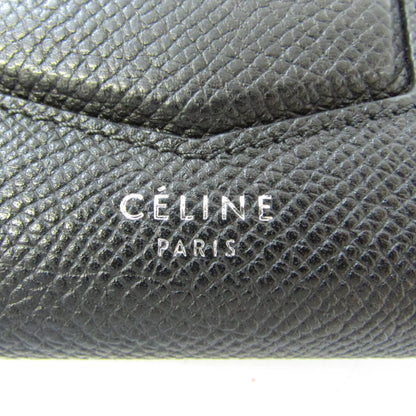 Celine Trotter Large 107853APM Women's Calfskin Long Wallet [bi-fold] Black