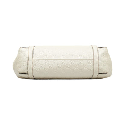 GUCCIsima Handbag 233610 White Leather Women's