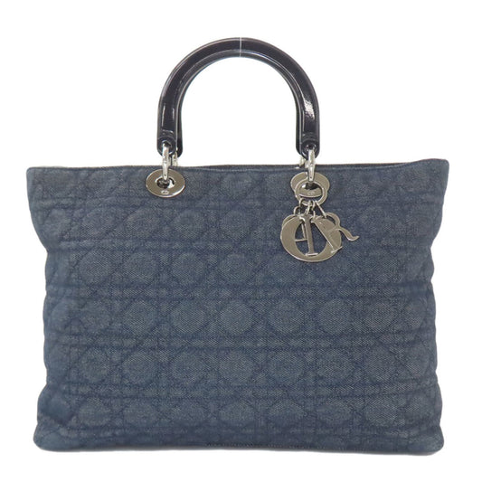 Christian Dior Lady Dior Blue Denim Handbag ()