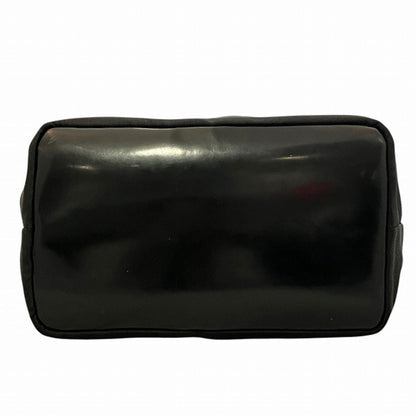 Gucci Bamboo Black Nylon Leather Handbag