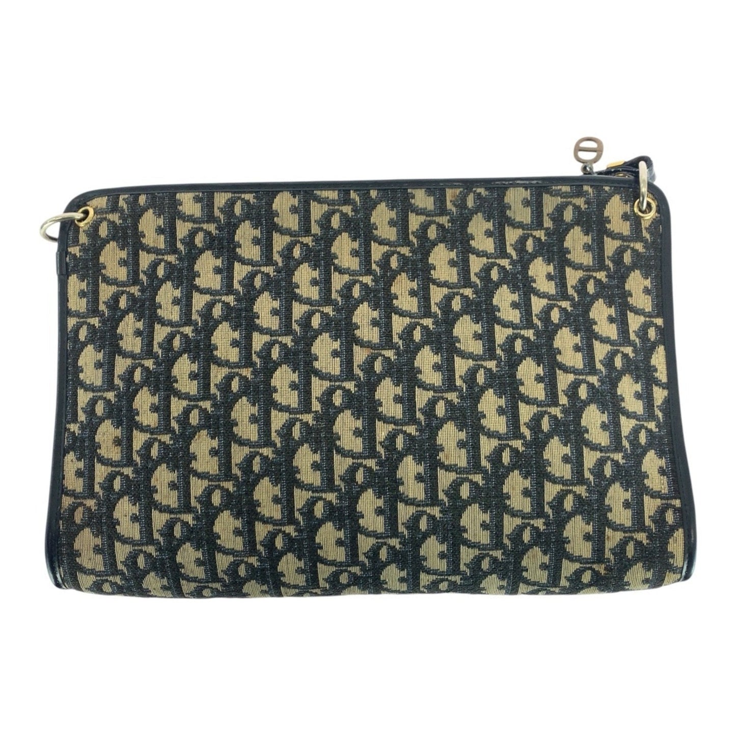 Christian Dior Navy Trotter Leather Shoulder Bag ()