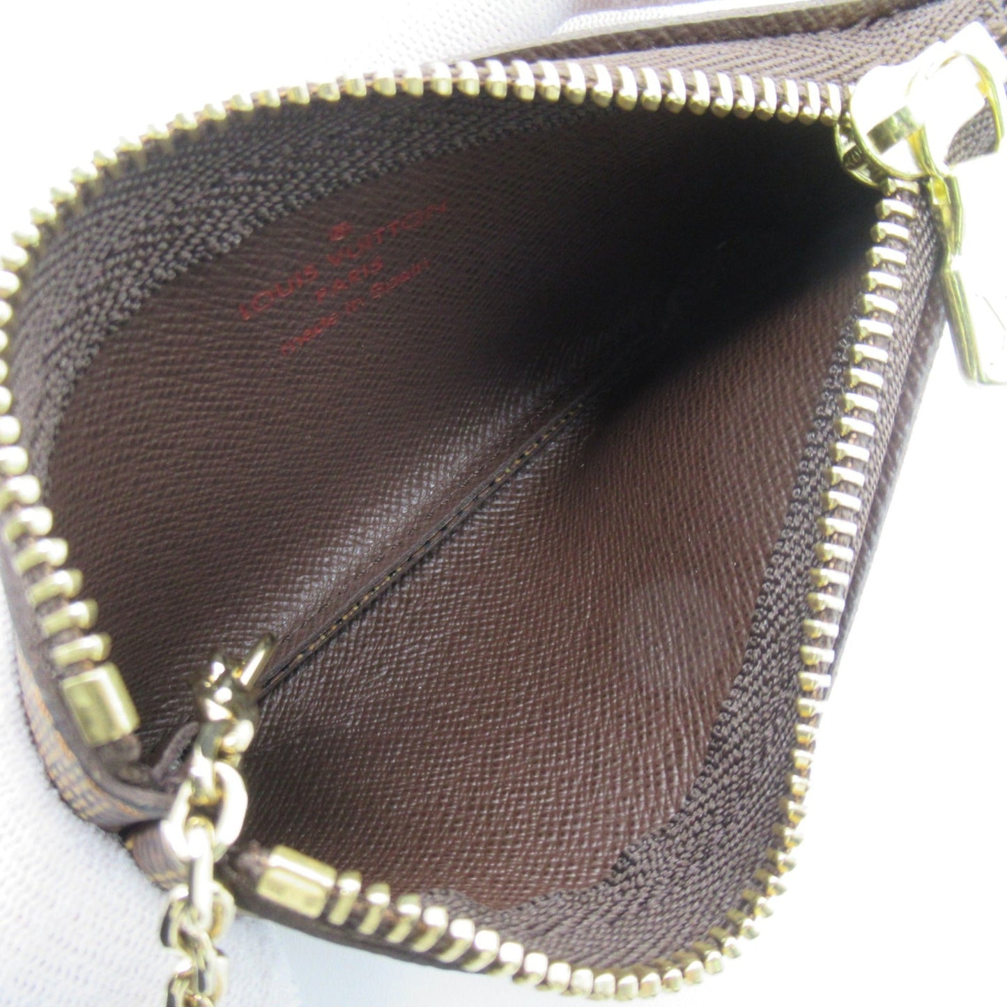 LOUIS VUITTON Pochette Craie Brown Ebene Damier PVC coated canvas N62658