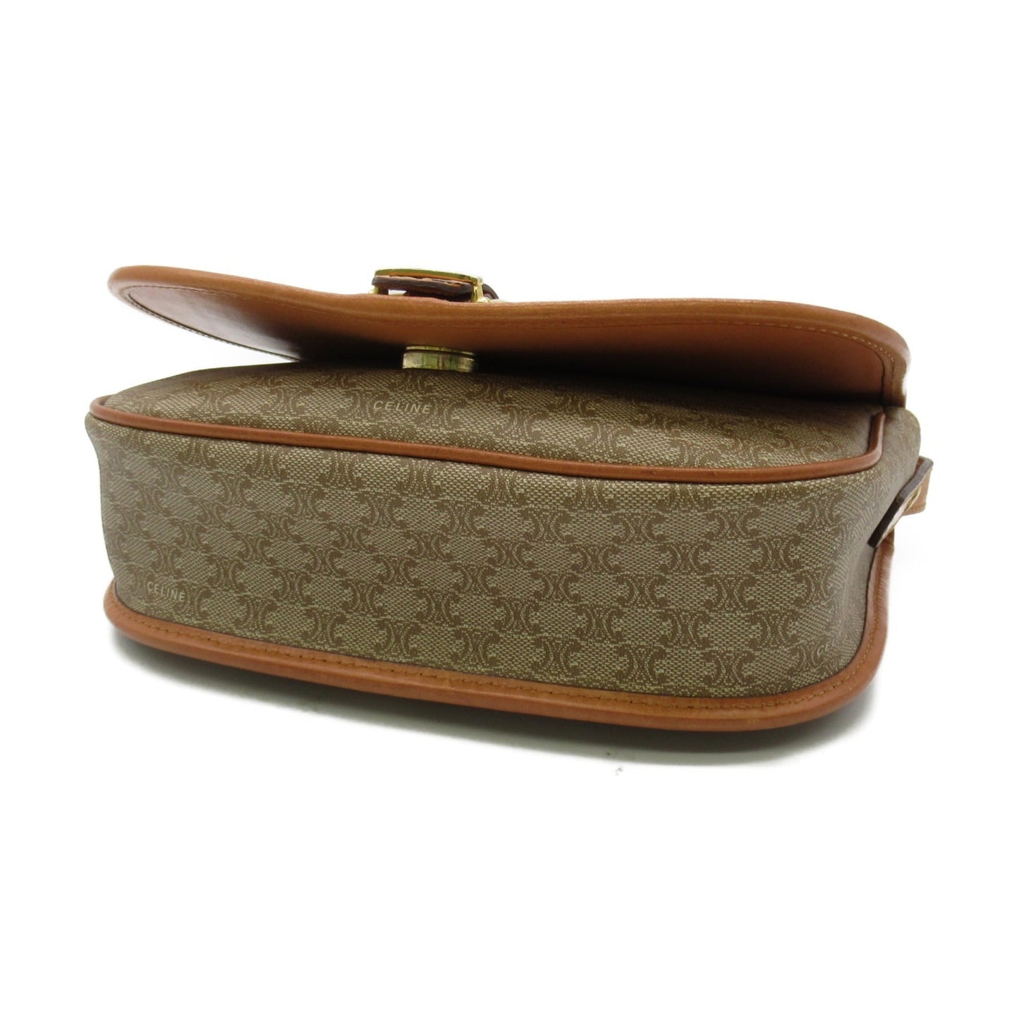 Celine Shoulder Bag Beige PVC coated canvas