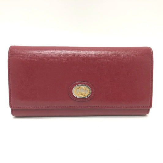 Gucci Red Leather Wallet (Bi-Fold) ()