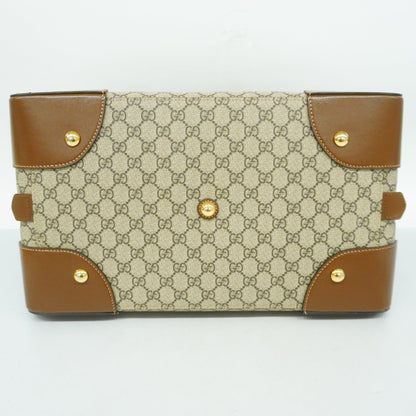 GUCCI  Interlocking G 322055 Unisex GG Supreme Boston Bag Beige,Brown