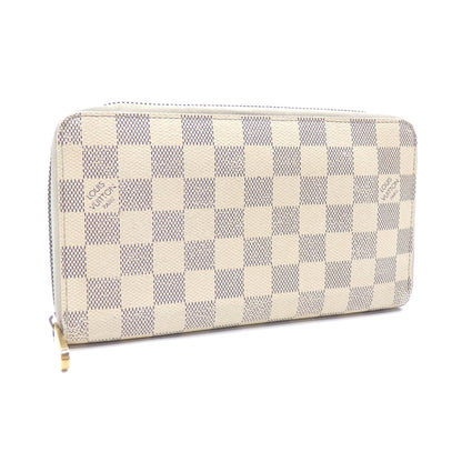 Louis Vuitton Round Long Wallet Damier Azur Zippy Organizer N60012 Women Men