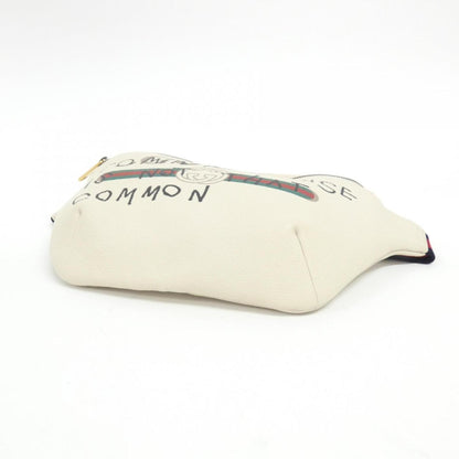 Gucci White Leather Fanny Pack