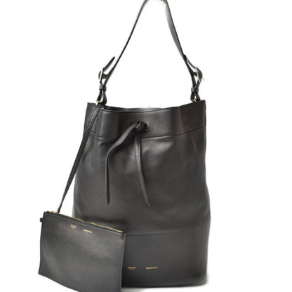 Celine bag drawstring  Seau leather black