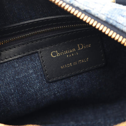 Christian Dior Navy Denim Leather Handbag ()