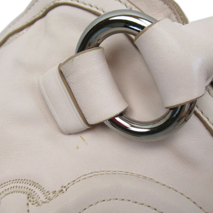 Celine Handbag Macadam Pink Beige Leather