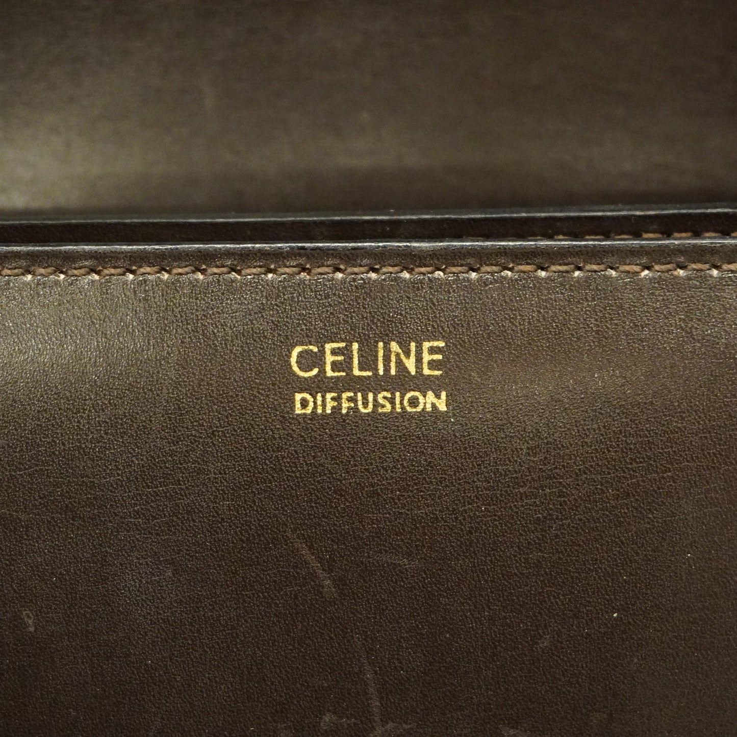 Celine  Shoulder Bag Carriage Metal Fittings Women's Leather Shoulder Bag