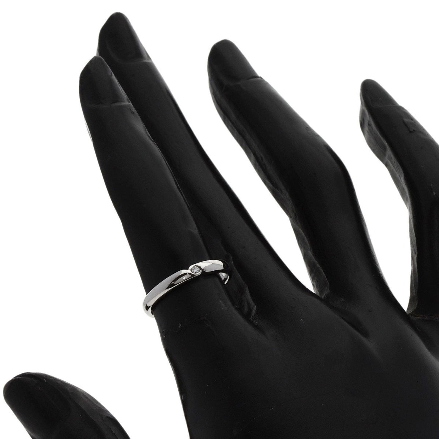 Celine 1P diamond ring platinum PT900 ladies