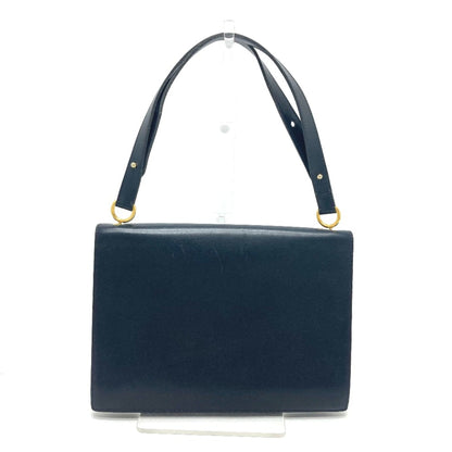 Christian Dior Navy Leather Shoulder Bag ()