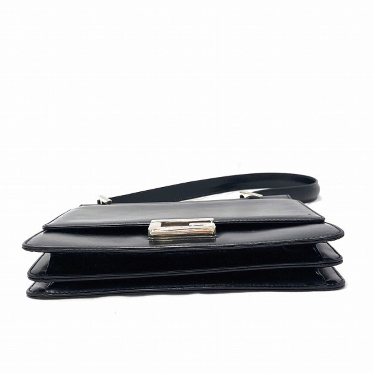 Gucci Black Leather Handbag Shoulder Bag