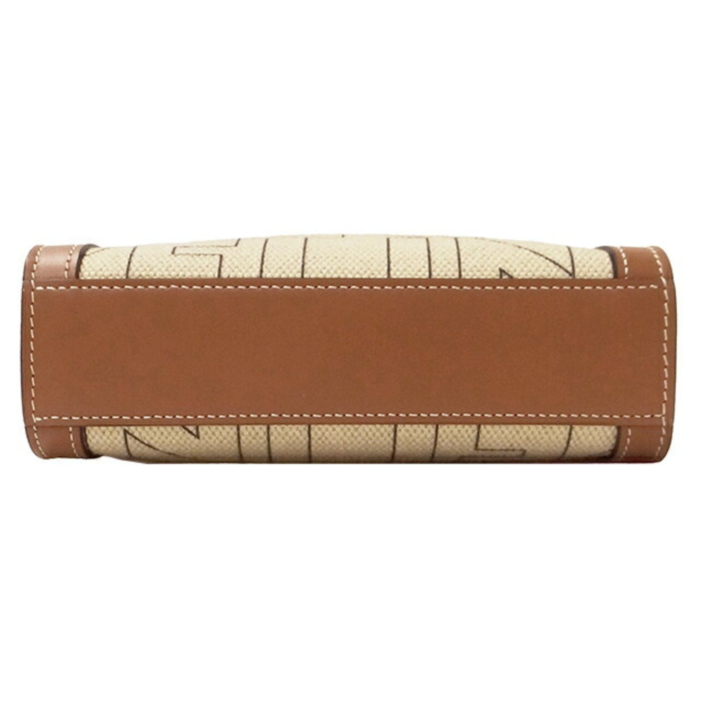 Celine Bag Women's Handbag Shoulder 2way Canvas Vertical Cover Natural Brown