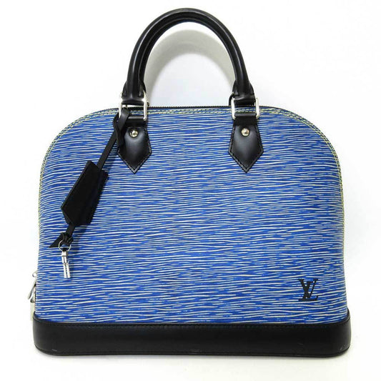 Louis Vuitton Alma PM Blue Handbag Women's Epi Denim M51052