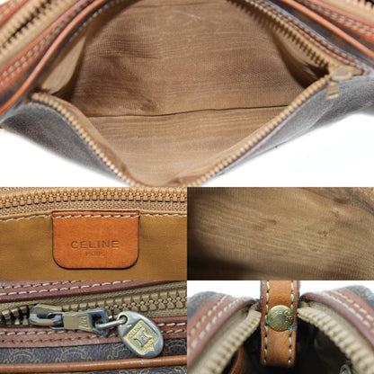Celine Second Back Macadam Brown PVC