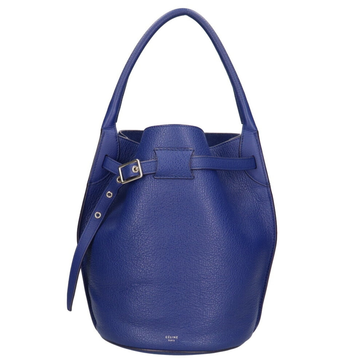 Celine baguette shoulder bag leather cobalt ladies