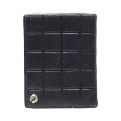 CHANEL Cocomark Business Card Holder Case Black Lambskin Ladies