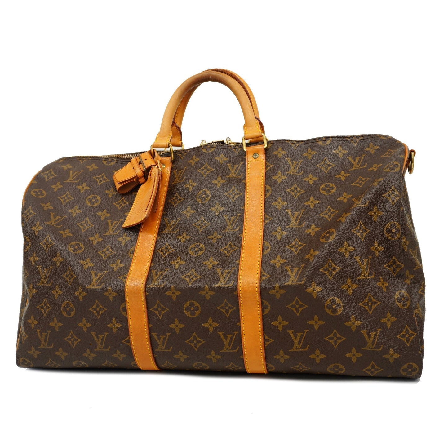 Louis VuittonAuth  Monogram Keepol Bandolier 50 M41416 Unisex Boston Bag