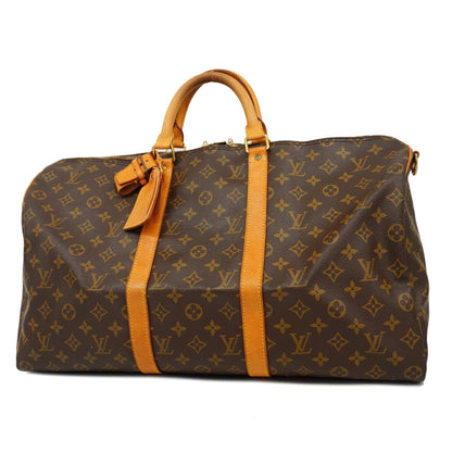 Louis VuittonAuth  Monogram Keepol Bandolier 50 M41416 Unisex Boston Bag