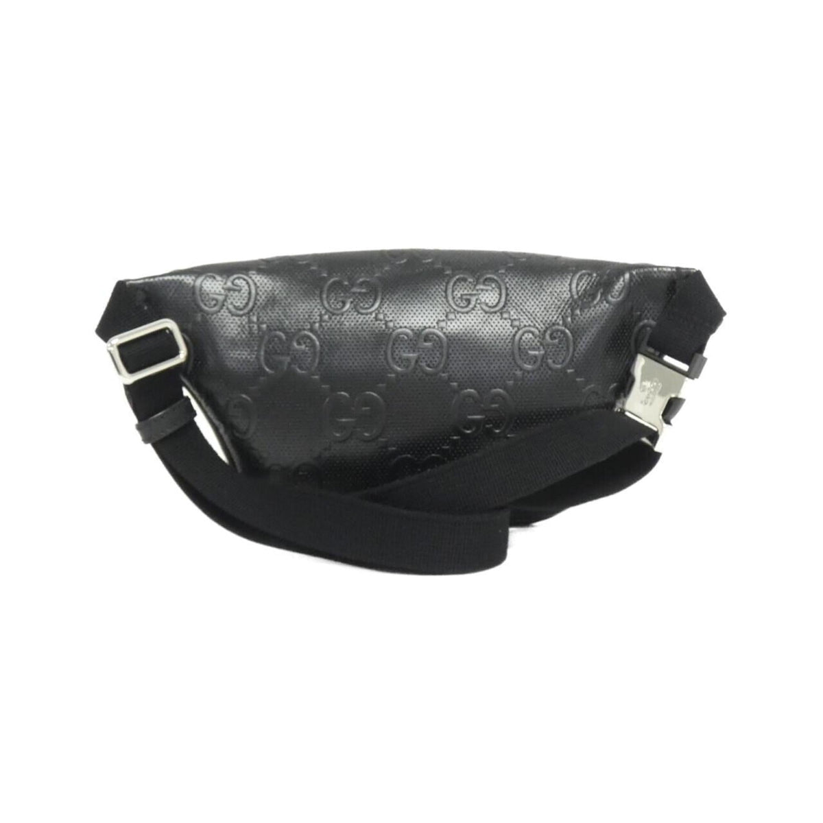 Gucci Black Embossed Fanny Pack Sling Bag