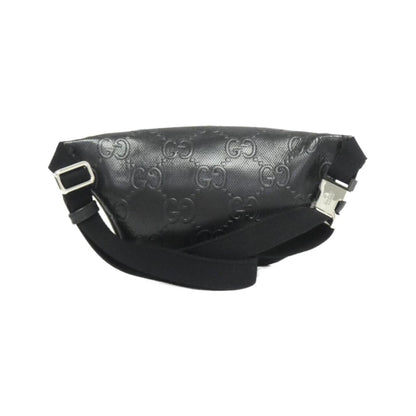 Gucci Black Embossed Fanny Pack Sling Bag