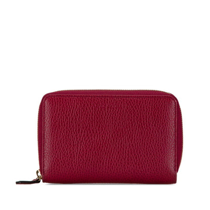 Gucci Wine Leather Long Wallet (Bi-Fold) ()