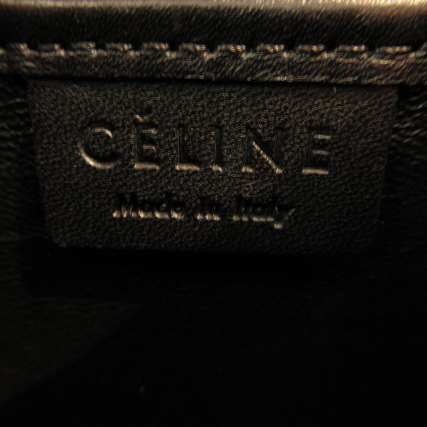Celine Luggage nano shopper Black White canvas