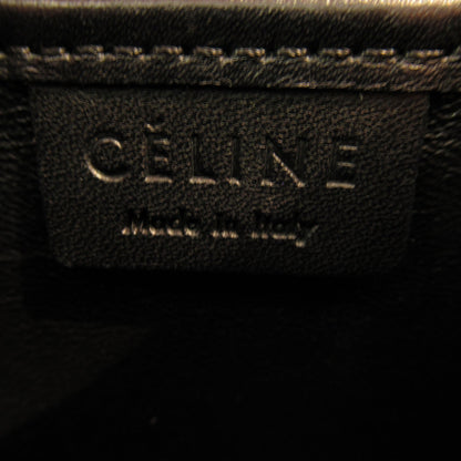 Celine Luggage nano shopper Black White canvas