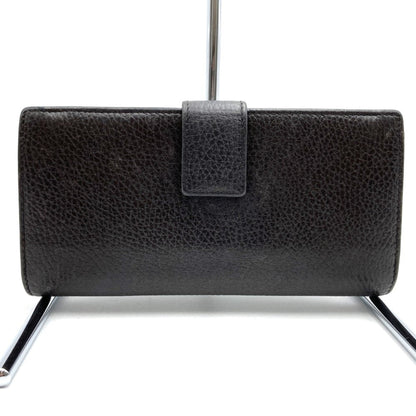 Gucci Brown Leather Long Wallet (Bi-Fold)