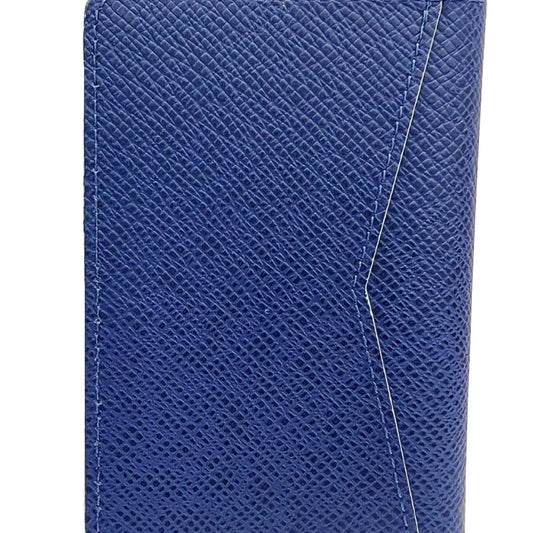 LOUIS VUITTON Organizer de Bosch M30379 RA3169 Taiga Cobalt Card Case Men's Women's