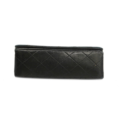 CHANEL Matelasse Chain Shoulder Lambskin Women's Leather Shoulder Bag Black