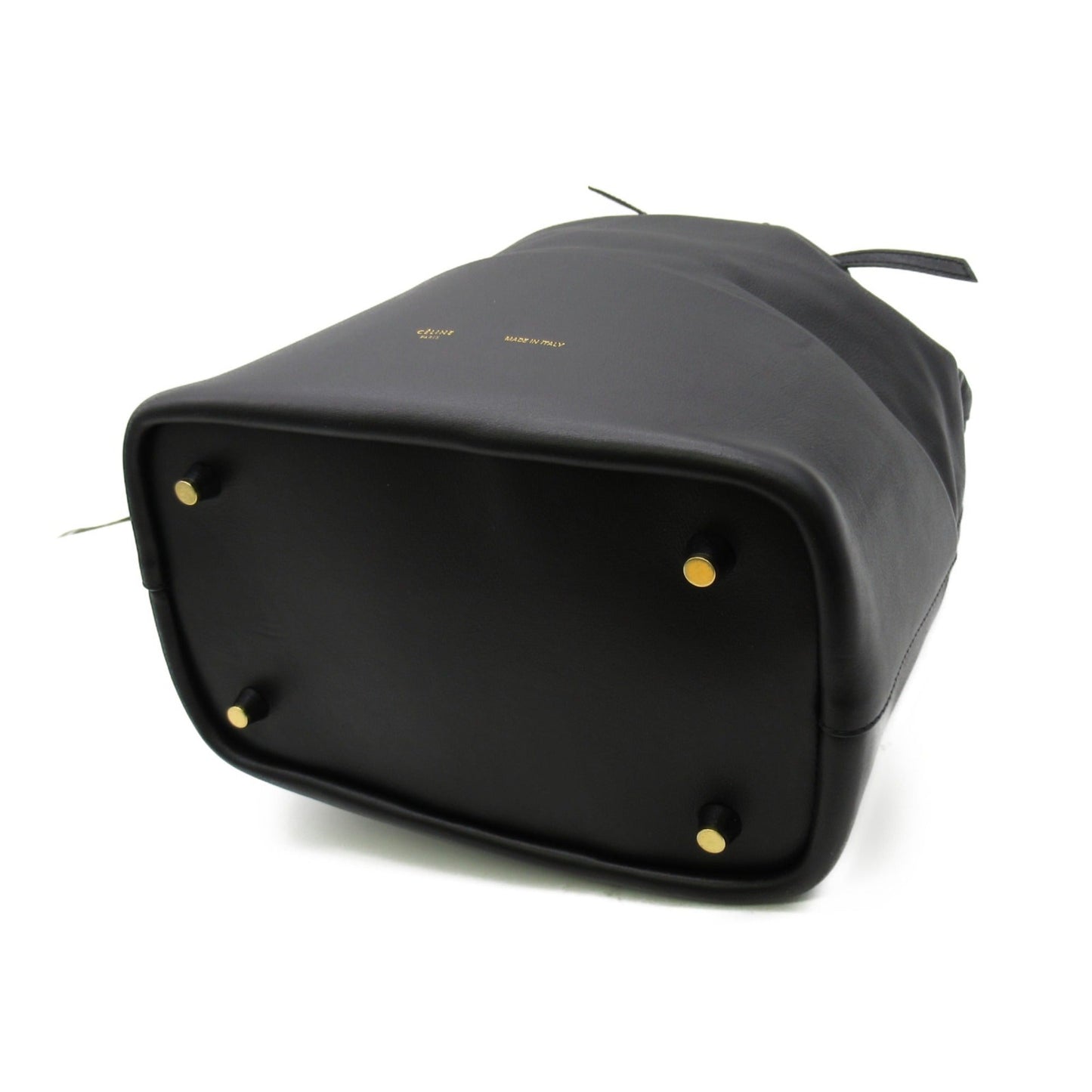 Celine bucket bag medium Black leather
